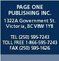 Page One Productions 301 - 1005 Langley St. Victoria BC V8W 1V7